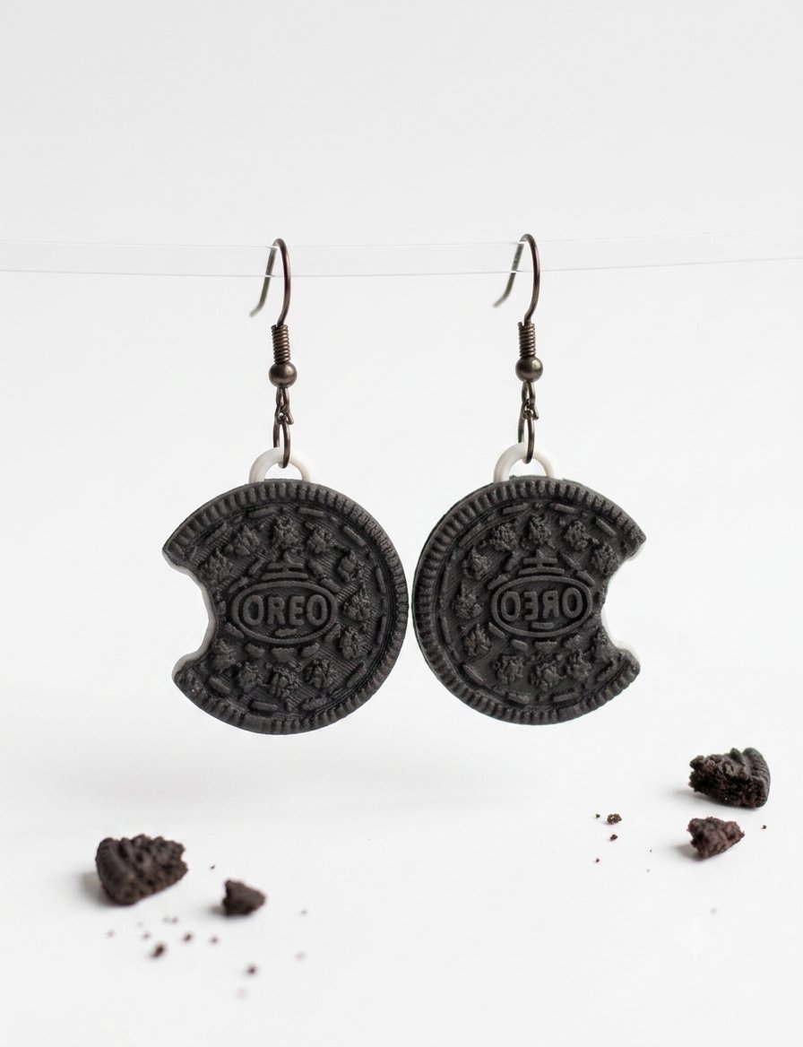 Pendientes 3D Oreo