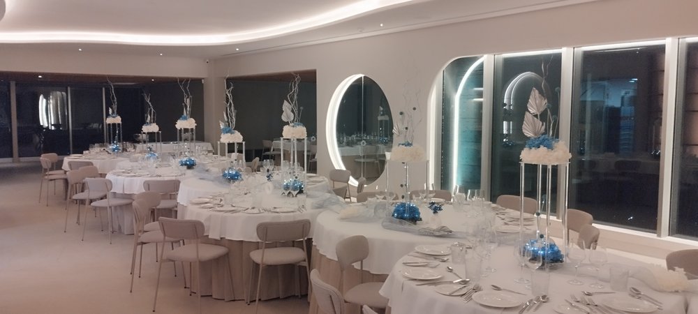 Centro de mesa para restaurante